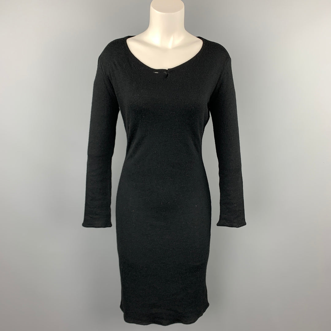 MAISON MARTIN MARGIELA Size S Black Viscose / Wool Sweater Dress