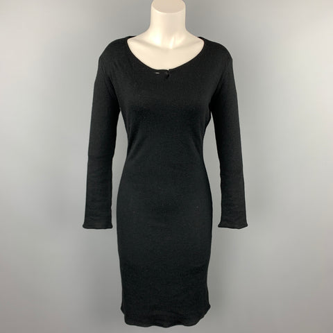 MAISON MARTIN MARGIELA Size S Black Viscose / Wool Sweater Dress