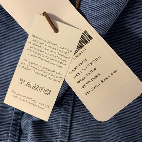 KLEIN EPSTEIN & PARKER Size 34 Blue Nailhead Cotton Blend Sport Coat