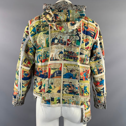COMME des GARCONS HOMME PLUS Fall2018 Size M Grey Multi Color Patchwork Polyester Jacket