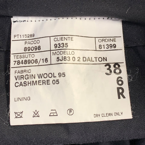 POLO by RALPH LAUREN Size 38 Grey Charcoal Virgin Wool Cashmere Pleated Dress Pants