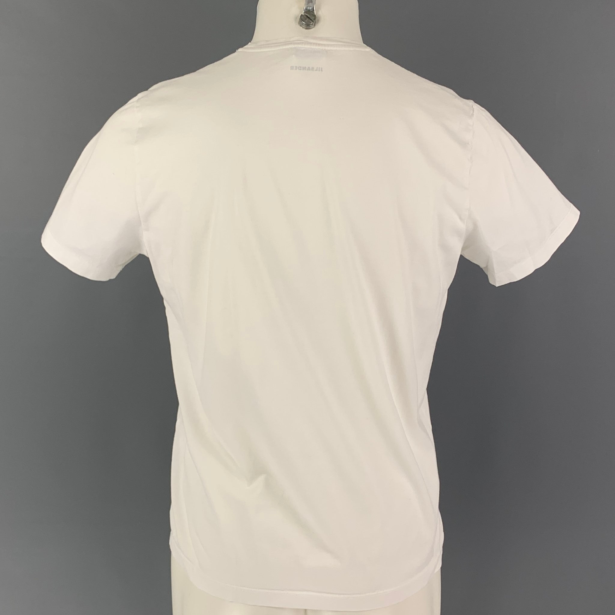 JIL SANDER Size XL White Cotton Crew-Neck T-shirt – Sui