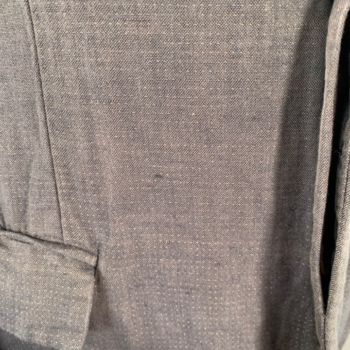 FORME 3’3204322896 Size 40 Grey Tan Dots Cotton Linen Silk Sport Coat