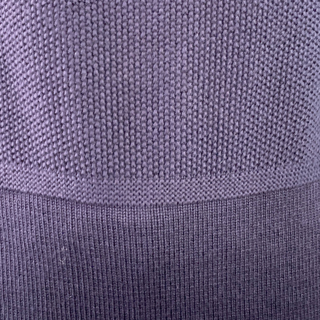 BURBERRY PRORSUM Size XL Navy Knit Virgin Wool Scoop Neck Sweater