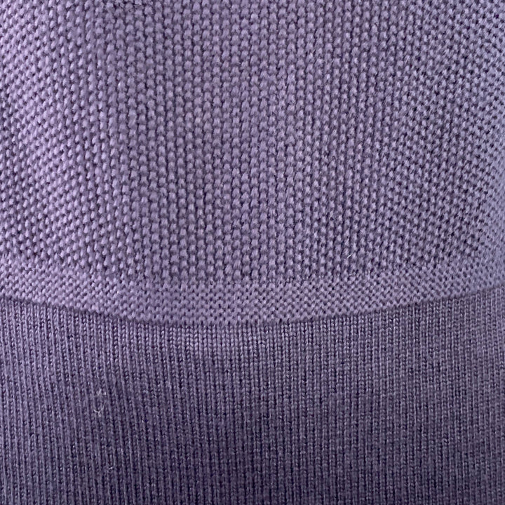 BURBERRY PRORSUM Size XL Navy Knit Virgin Wool Scoop Neck Sweater