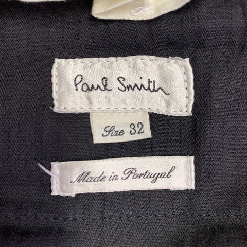 PAUL SMITH Size 32 Navy Wool Tapered Zip Fly Dress Pants