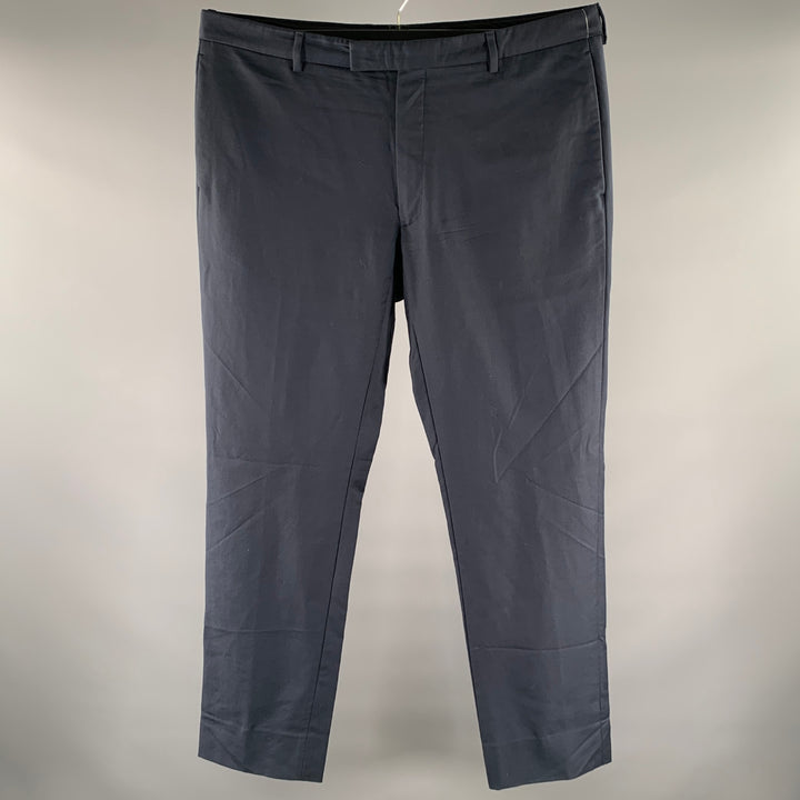 DIOR HOMME Pantalon en laine unie marine taille 36