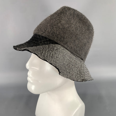ALBERTUS SWANEPOEL Grey Navy Felt Hats