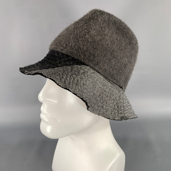 ALBERTUS SWANEPOEL Grey Navy Felt Hats