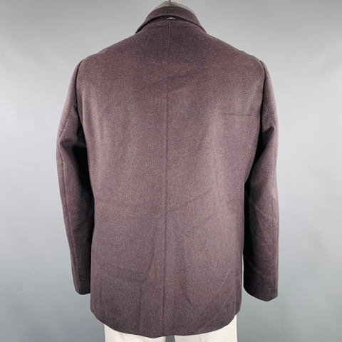 HERNO Size 46 Grey Cashmere Notch Lapel Jacket