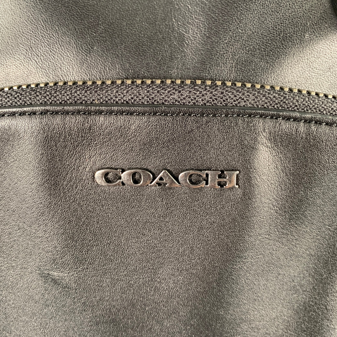 COACH Ethan Pack Black Leather Sling Bag