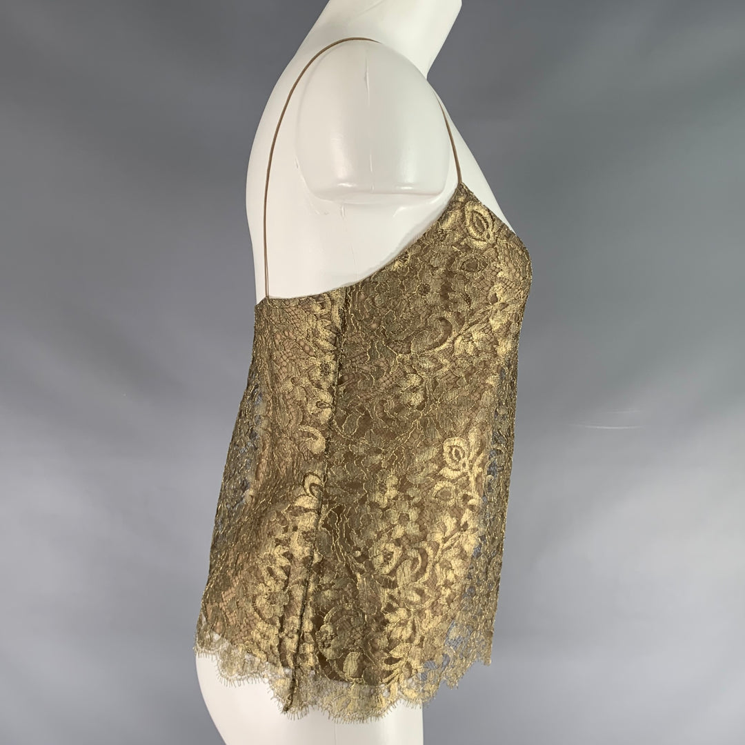 RALPH LAUREN Size 4 Gold Viscose Blend Camisole Dress Top – Sui Generis  Designer Consignment