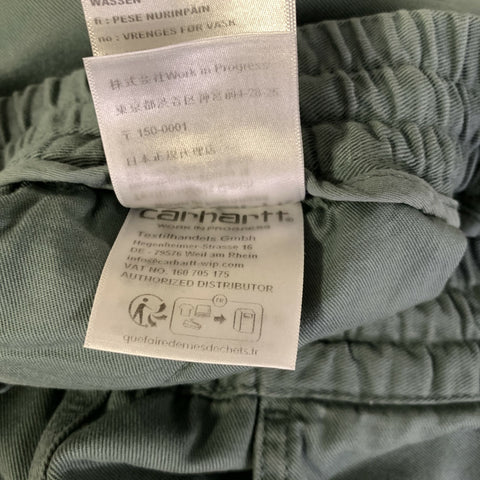 CARHARTT Size M Green Cotton Elastic Waistband Casual Pants