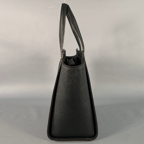 KATE SPADE Geraldine Black Silver Textured Saffiano Leather Shoulder Bag Handbag