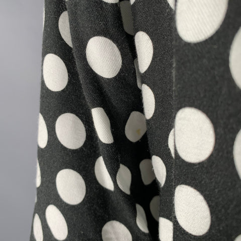 AMI by ALEXANDRE MATTIUSSI Size M Black White Polka Dot Long Sleeve Shirt