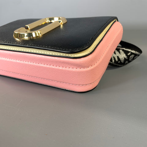 MARC JACOBS FW2018 Black Pink Leather Belt Bag