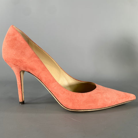 JIMMY CHOO Size 9 Pink Suede J000141547395 Suede Pumps