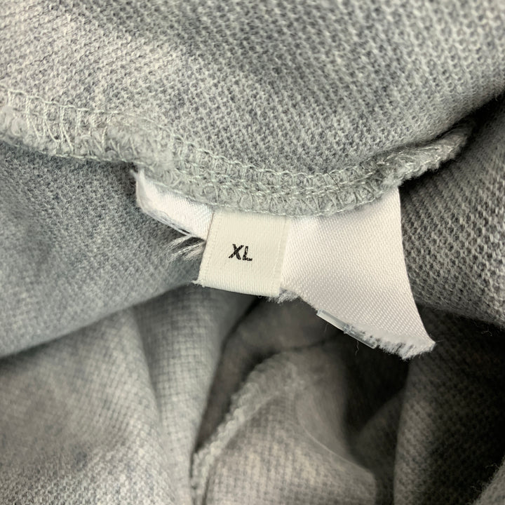 MCQ by ALEXANDER MCQUEEN Size XL Grey Black Cotton Buttoned Polo