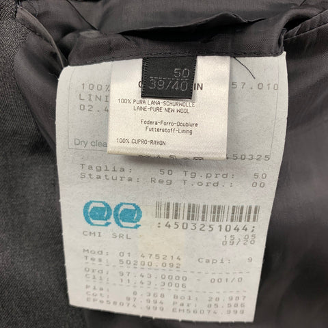 CALVIN KLEIN COLLECTION Size 40 Dark Gray Wool Sport Coat