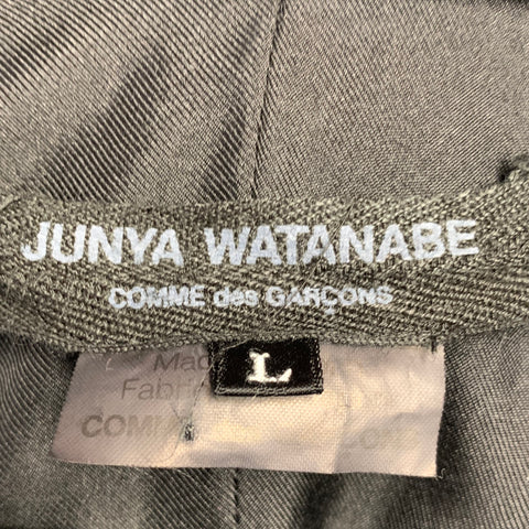 JUNYA WATANABE AW 2007 Size L Black Asymmetrical Short Sleeve Cardigan Dress