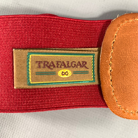 TRAFALGAR Grey Gold green red Stripe Suspenders