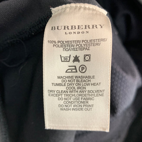 BURBERRY Size S Black Polyester Sweatpants Casual Pants