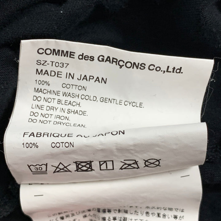 COMME des GARCONS Size M Black Gold Cotton Long Sleeve T-shirt
