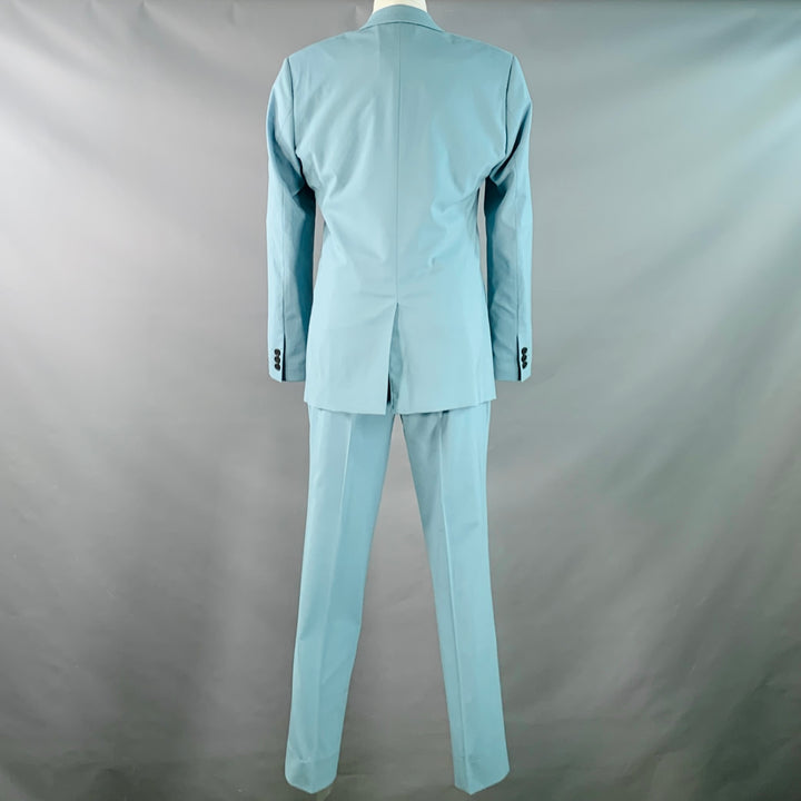SANDRO Size 36 Blue Virgin Wool Blend Notch Lapel Suit