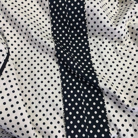 HENRIK VIBSKOV Size L Black White Polka Dot Cotton Blend Sport Coat