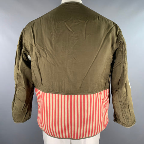 VISVIM Size M Green Nylon Reversible Jacket