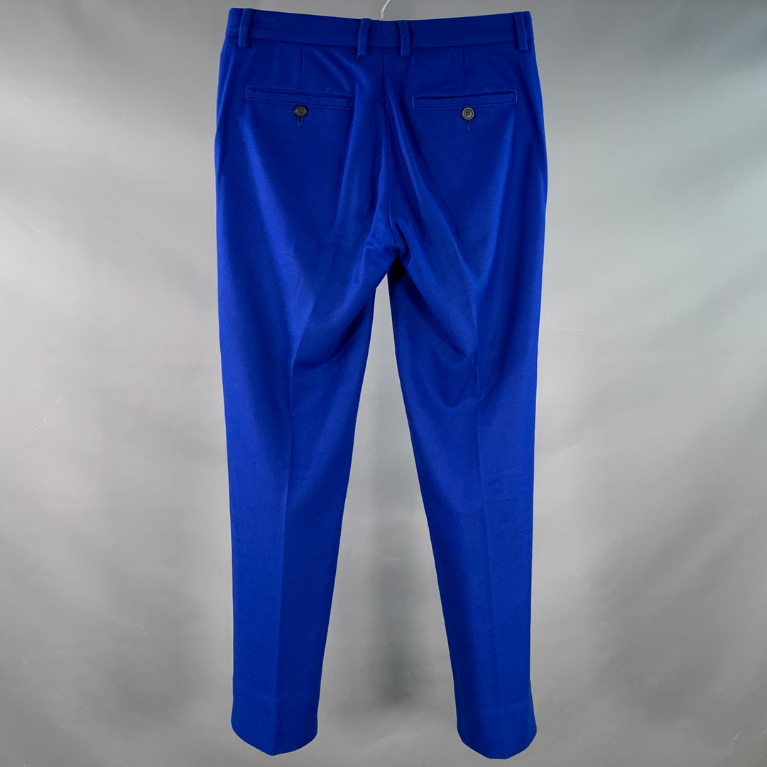 EMPORIO ARMANI Size 30 Royal Blue Wool Blend Tapered Dress Pants – Sui  Generis Designer Consignment