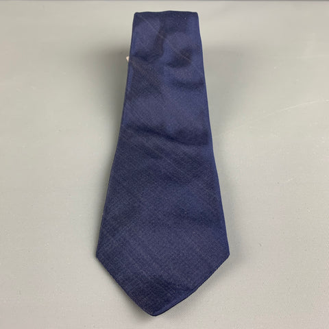 JOHN VARVATOS Navy Cotton / Silk Tie