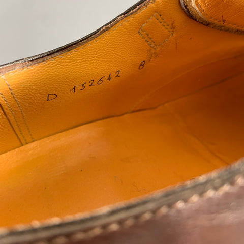 JOHN LOBB Size 9 Brown Leather Monk Strap Loafers