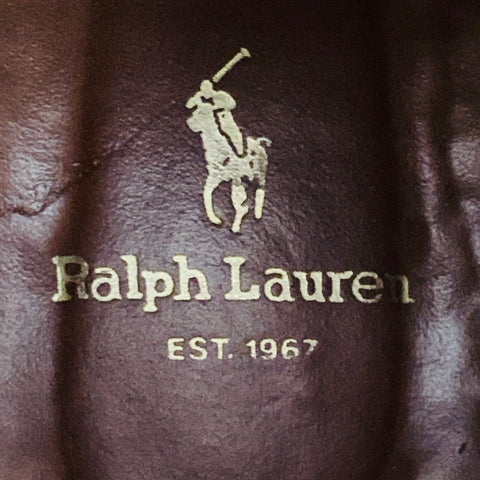 POLO by RALPH LAUREN Size 9.5 Black Gold Leather Buckle Boots