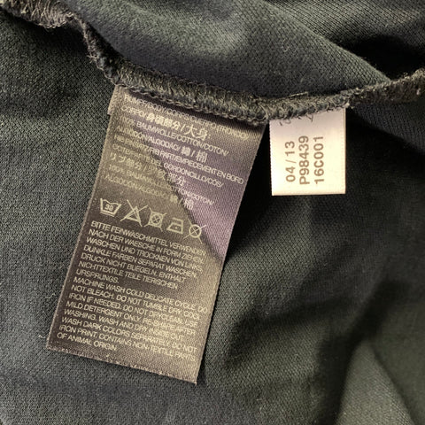 Y-3 Size M Black Patchwork Cotton Spread Collar Polo