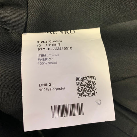 ATELIER MUNRO Size 32 Grey Wool Slim Fit Dress Pants