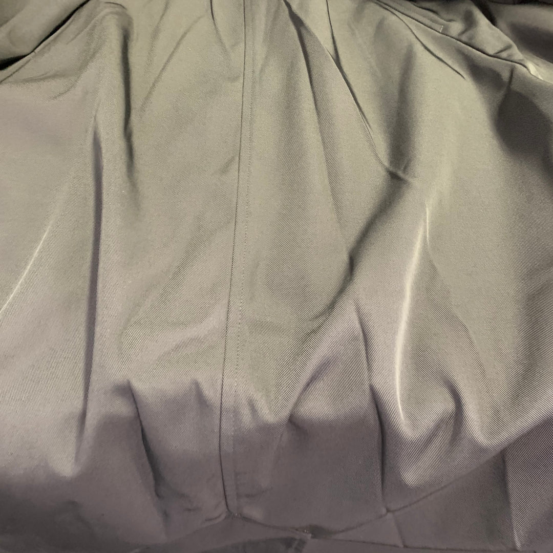 JOHN W. NORDSTROM Size 48 Black Grey Brown Reversible Coat