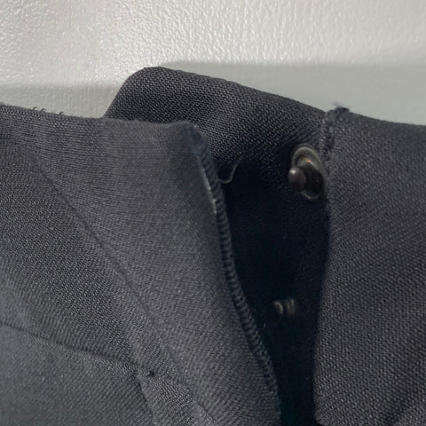 GIORGIO ARMANI Size 6 Black Virgin Wool Blend Straight Dress Pants