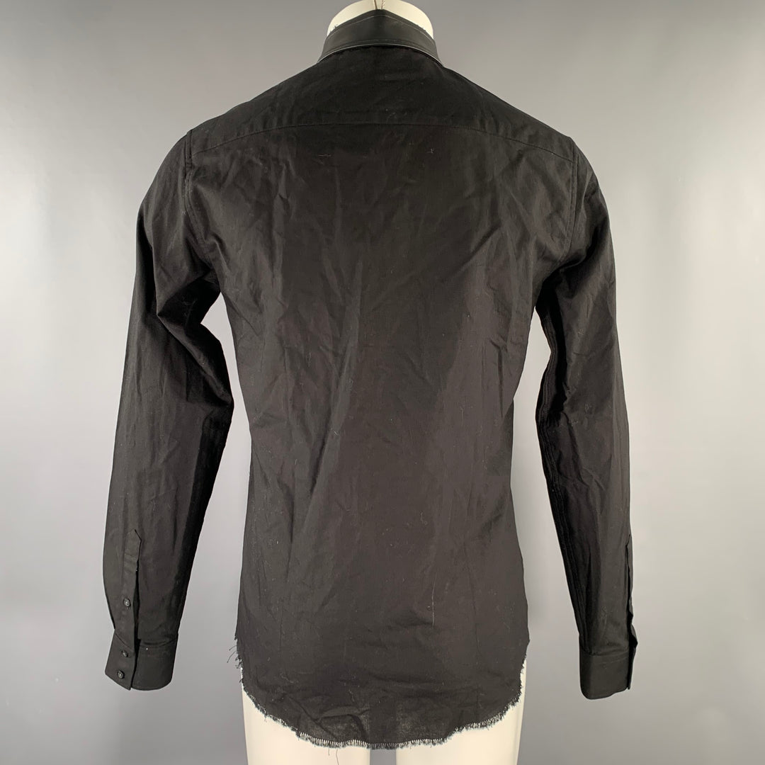 IRO Size S Black Cotton Long Sleeve Shirt