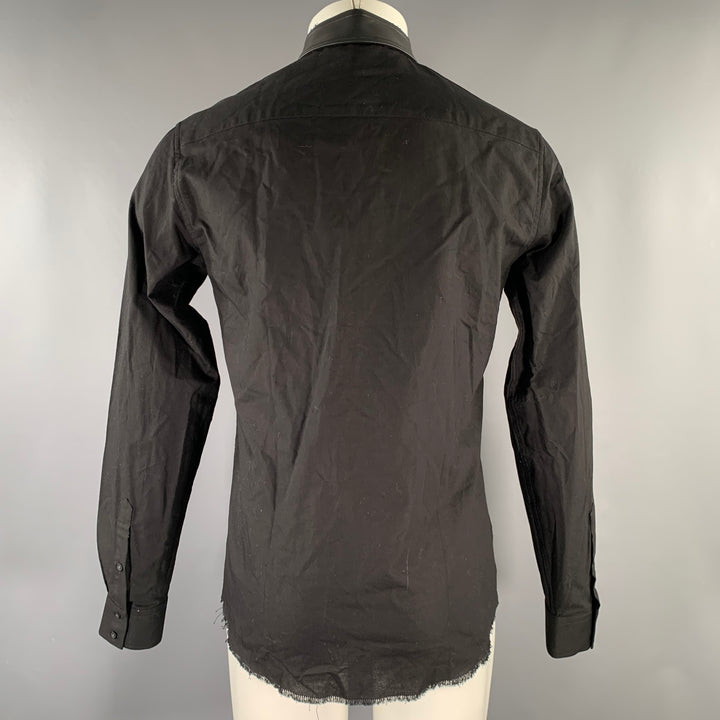 IRO Size S Black Cotton Long Sleeve Shirt