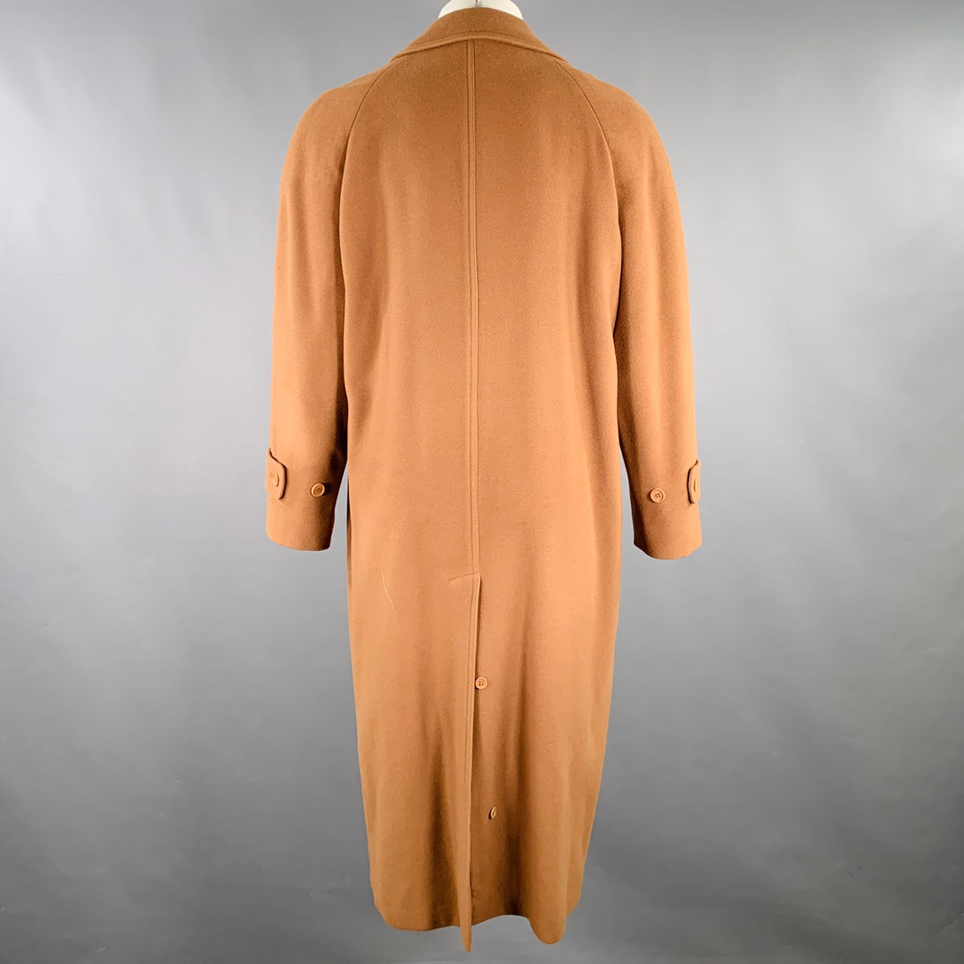 EMPORIO ARMANI Size 36 Camel Wool Cashmere Single Breasted Coat