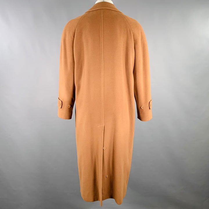 EMPORIO ARMANI Size 36 Camel Wool Cashmere Single Breasted Coat