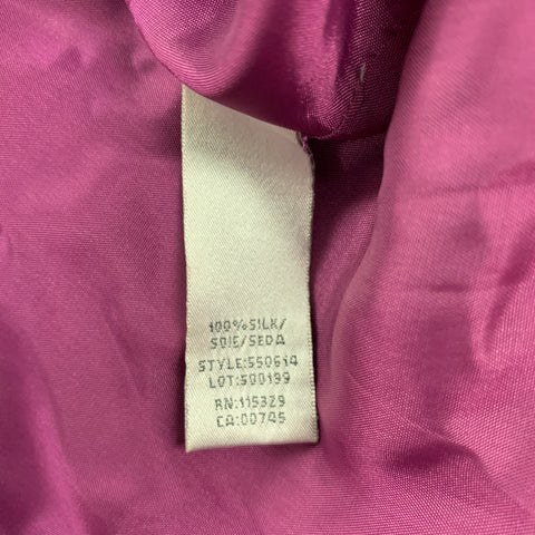 BADGLEY MISCHKA Size 0 Purple Silk Sequined Strapless Above Knee Dress