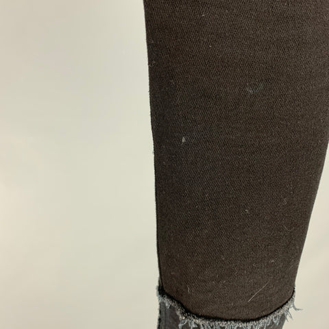 DSQUARED2 Size 34 Black Cotton Elastane Cropped Casual Pants