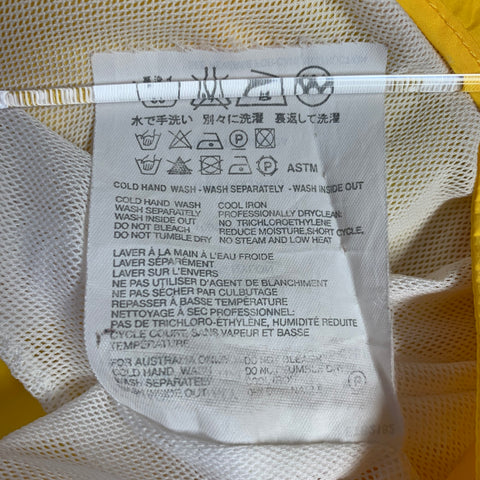 PRADA Size 34 Yellow Nylon Flat Front Mesh Lined Zip Fly Swim Trunks