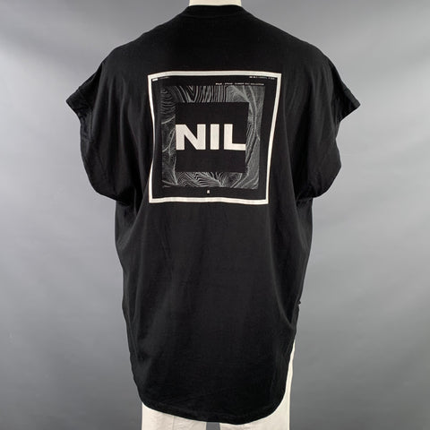 JULIUS JAPAN x NILOS SS22 Size XL Black Cotton Crew Neck T-shirt