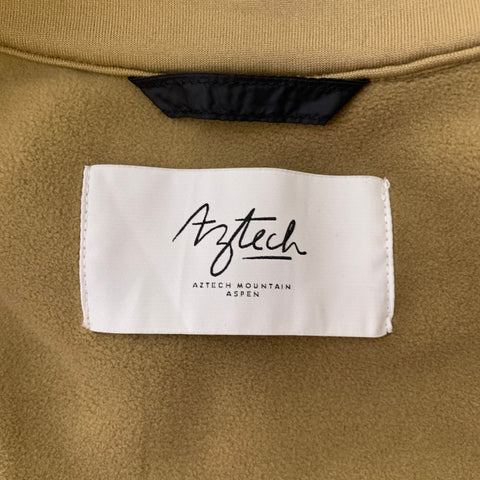 AZTECH Chest Size XS Brown Black Color Block Polyamide Thermal Jacket