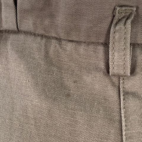 LOVE MOSCHINO Size 6 Khaki Cotton Flax Pleated Elastic Waistband Casual Pants