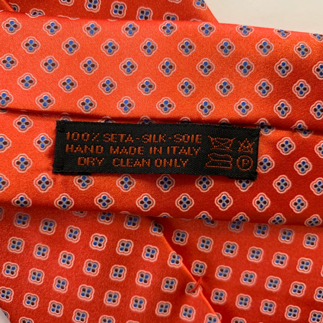 DOLCEPUNTA Pink Blue Floral Silk Tie