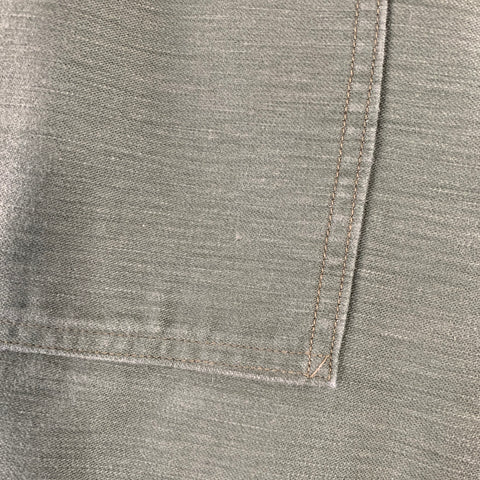 Pantalon décontracté droit en coton vert olive ORSLOW Taille 34